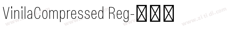VinilaCompressed Reg字体转换